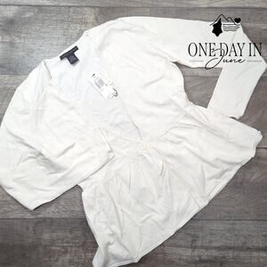 Grace Long Sleeve Silk Blend Single Button Sweater Size M